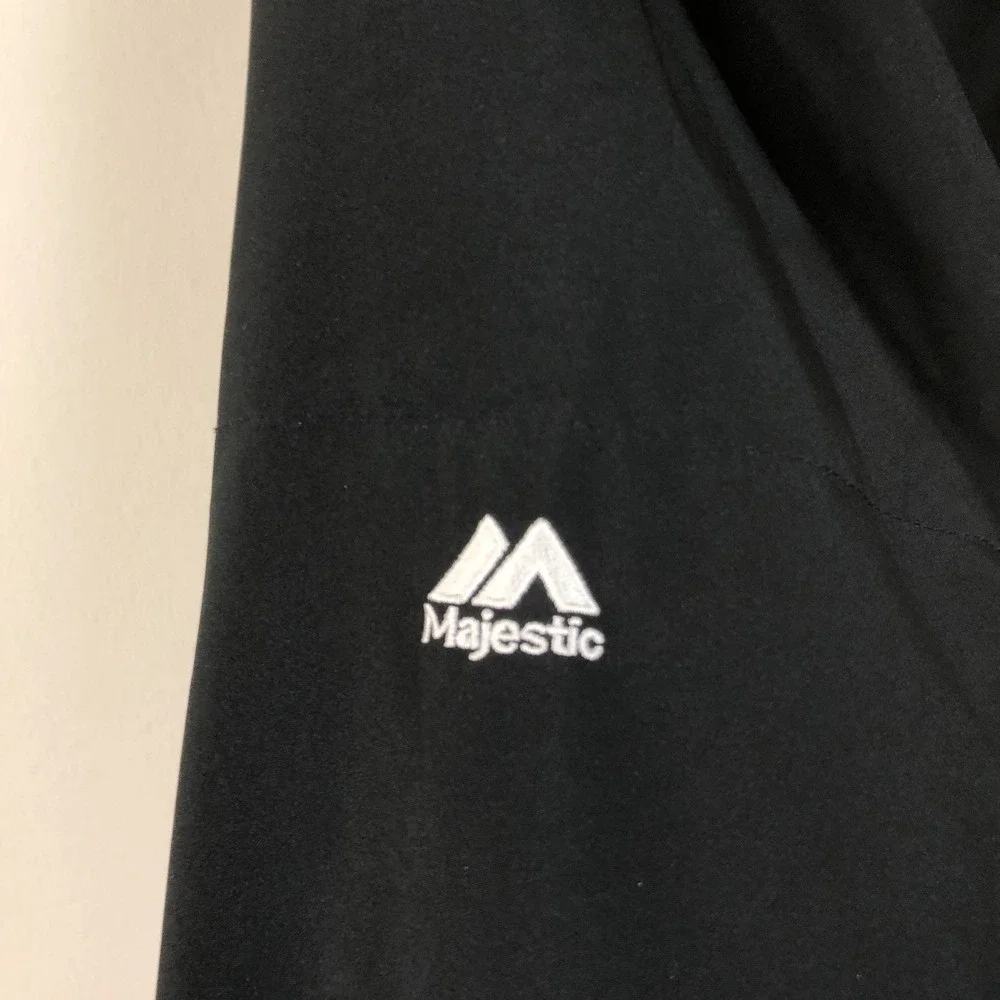 Vintage Majestic Colorado Rockies MLB Full Zip Jacket Youth Sz L Black Purple